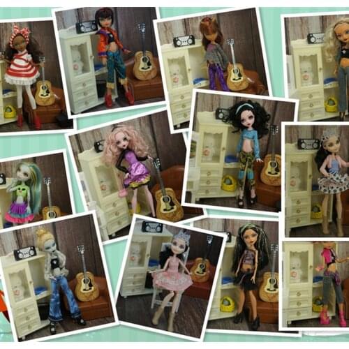 Newest clothes for 30cm doll for Bratz doll Monster high school doll fashion and cool best choice for gift
