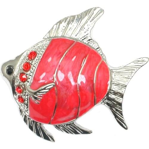 Fish Brooches Women Men Banquet Brooch For Suits Dress Fashion Hat Scarf Backpack Pins party Gifts