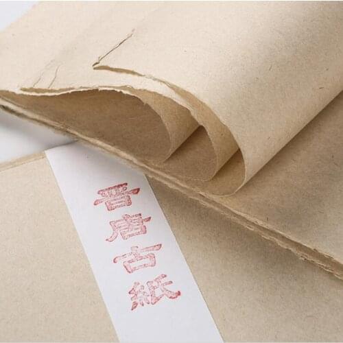 50PC Handmade Bark Fiber Rice Xuan Paper Painting Calligraphy 40x48cm