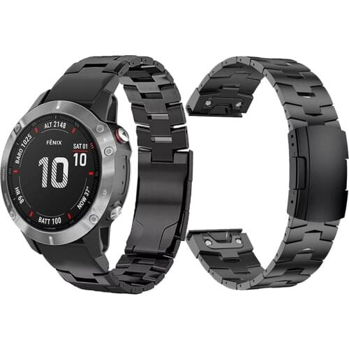 For Garmin Tactix Delta Quick Fit Titanium alloy Strap Band Fenix 6X Metal Stainless steel Watchband Quick Release Belt Bracelet