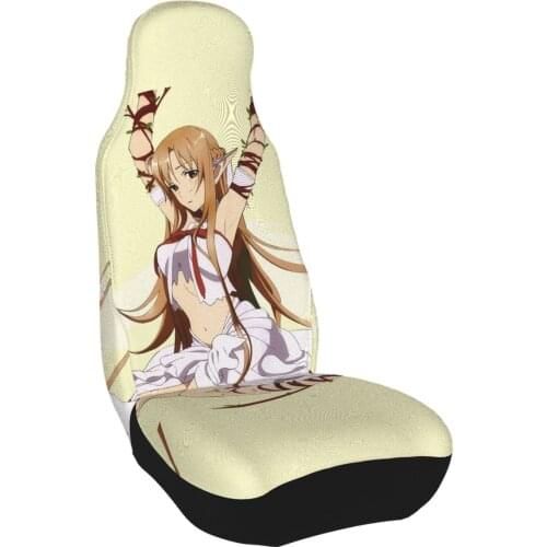 Universal Sword Art Online Asuna Cosplay Front Seat Cover Decorate car seat cushions to prevent stains for Car SUV