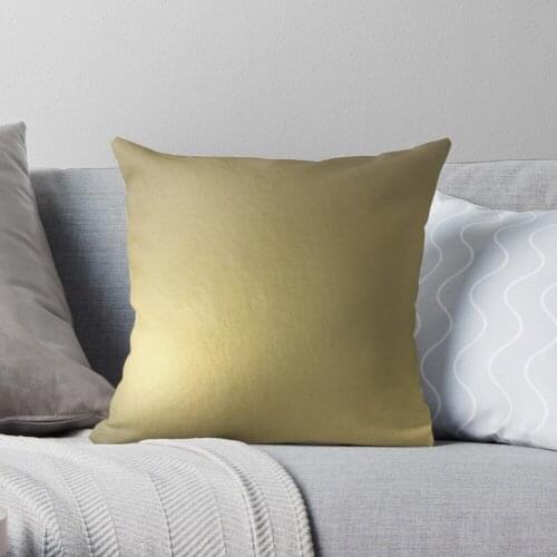Metallic Gold Throw Pillow Cushion Cover Polyester throw pillows case on sofa home living room car seat decor 45x45cm
