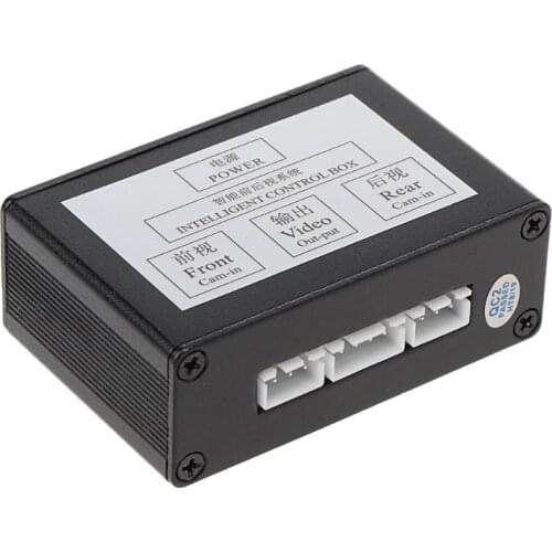 Two Channel Switch Combiner Video Control Box for Car Camera Automatic Connecting Front Side Rear View Camera