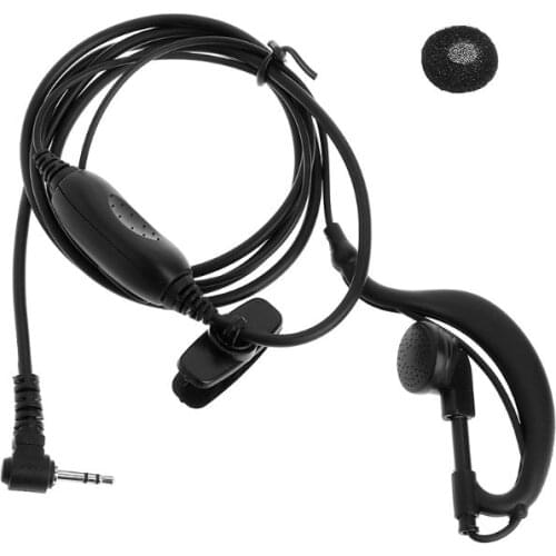 Clip-Ear Clip-Ear Headset 1 Pin 2.5mm Magnetic G Shape Earpiece Mic Two Way Radio Walkie Talkie for Motorola Talkabout MD200TPR
