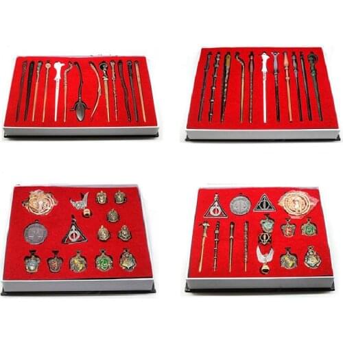 Harries Action Toys Magic Wands Figure Potters 11/12/13/14/15 PCS Box Packed Toy Set Gift For Kids