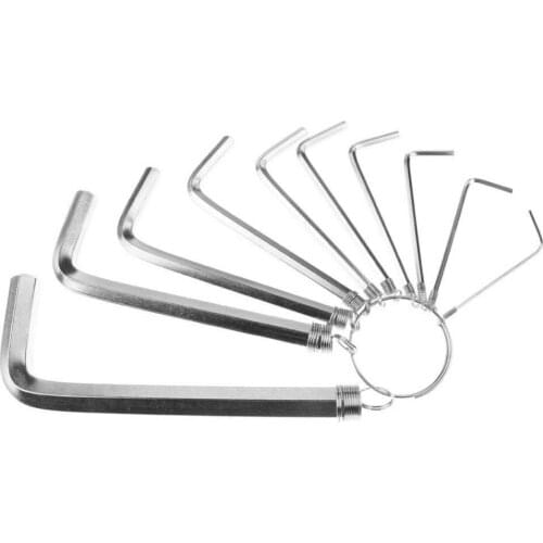 80%HOT 10Pcs/Set Portable Hexagon Hex Key AllenS1 Wrench Spanner Bike Bicycle Repair Tool