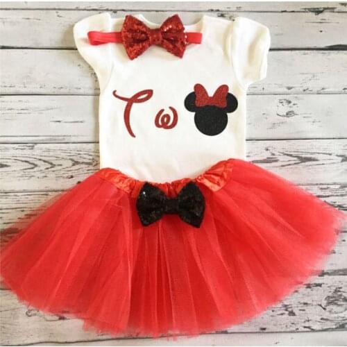Personalized Red and Black minniee 2nd first birthday infant bodysuit onepiece Tutu toodles Outfit Set baby shower party favors
