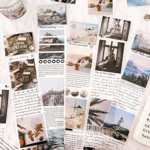 Kawaii Decorative Masking Tape Cute Scrapbooking Washi Tape Diary Stickers Korean Stationery Office School Supplies 011