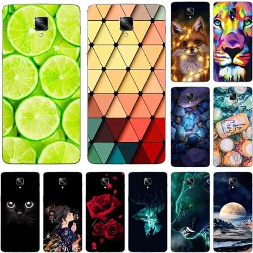 Fashion Printed Case For OnePlus One Plus 3 Oneplus3 1+3 3t Oneplus3t A3000 Cover Animal Fruit soft silicone Phone Case Shell