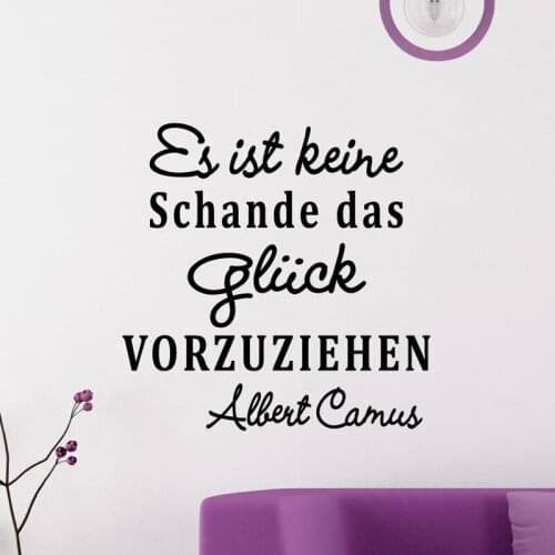 Stickers Quote Es Ist Keine Schande Vinyl Art Wall Decals Living Room Wall Decor Posters Home Decor House Decoration 55cm x 55cm