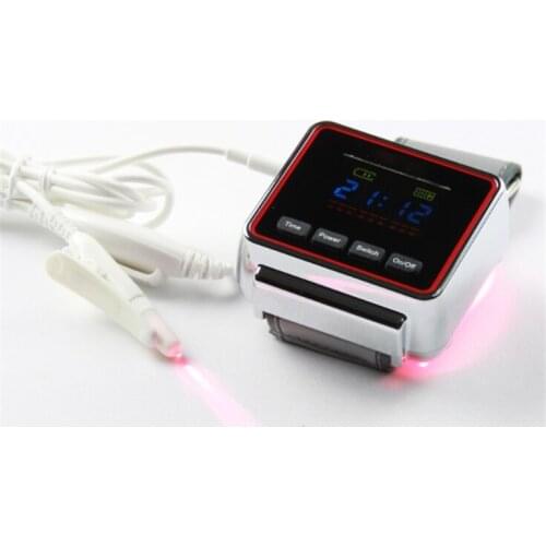 Diabetic And Hypertension Treatment 650nm Low Level Laser Wrist Watch Cardiovascular Watch Acupuncture Therapeutic Apparatus