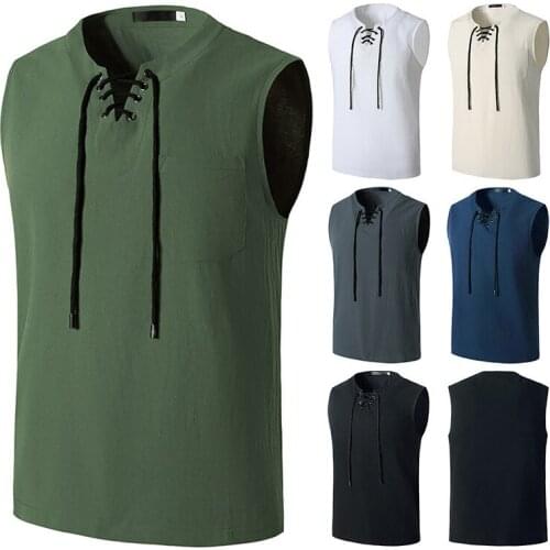 2021 New Mens Sleeveless Hoodie Drawstring Summer Men Vest Waistcoat Sportswear Male Workout Fitness Hoodies Sweatshirts Fashion