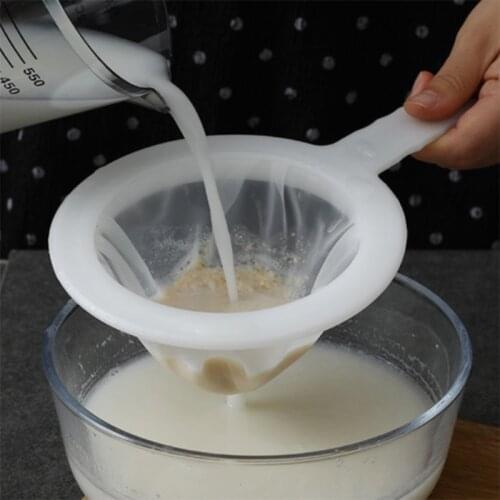 New Soy Milk Filter Household Ultra-fine Baby Squeezed Juice Sieve Separation Filter Kitchen Colander Mesh Strainer Spoon