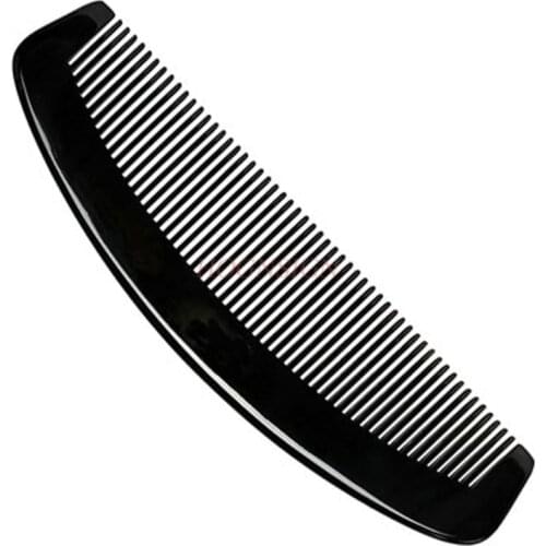 Extra Large Long Thick Hair Household Comb Full Tooth Combs Natural Black Buffalo Corner Hairbrush Anti Static Horn For Female