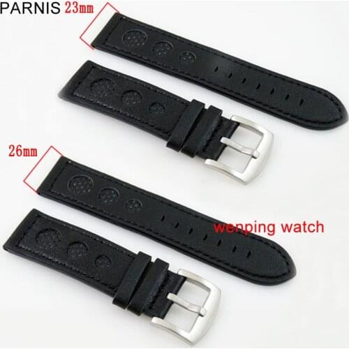 Parnis 23mm/26mm bestselling watch accessories watchbands vintage leather watch band leather strap