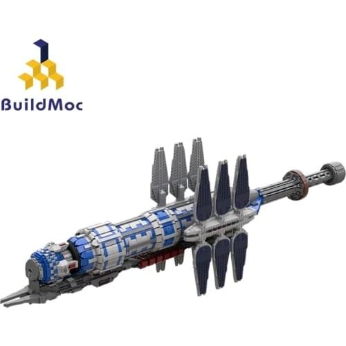 BuildMoc City Space Station TV Babylon 5 Giant - UCS Scale Spaceship Modular Building Blocks MOC City Bricks Toys For Children