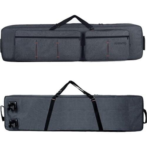 Professional protable 88 key keyboard electronic organ bag backpack soft gig shoulders/ roller synthesizer package case cover