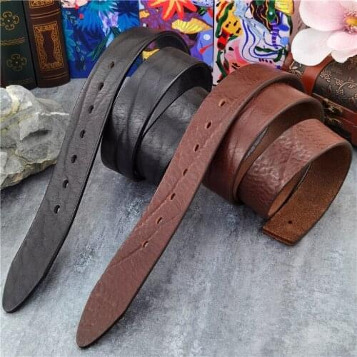 Retro Cowboy Western Belts Wide Top Thick Leather Men Belt Without Buckle Cinturon Mujer Mens Leather Belts Without Buckles SP21