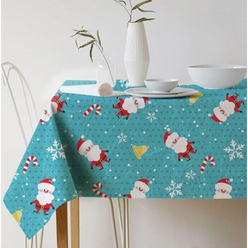 Santa Claus tablecloth christmas printing table cloth toalha de mesa nappe decoracao para casa manteles table cover