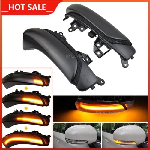 For Toyota WISH/PRIUS/REIZ/MARK X/CROWN/AVALON/CAMRY LED Dynamic Turn Signal Blinker Sequential Side Wing Mirror Indicator Light