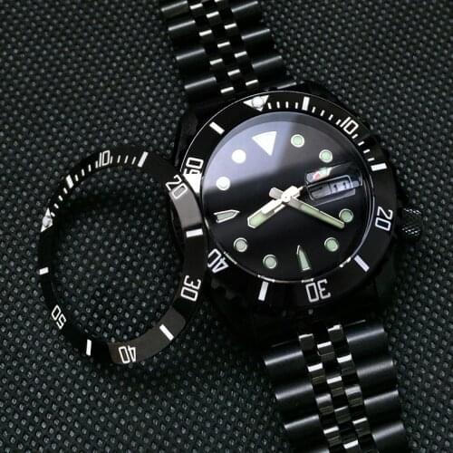 Luminous Sloped Ceramic Bezel insert Sloping bezel 38*30.6mm For Seiko SXK007 MOD watch parts