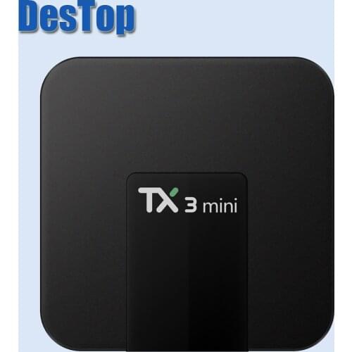 1PC TX3 Mini Smart TV Box Amlogic S905W 1.5GHz 2.4GHz WiFi Android 8.1 1GB/2GB DDR3 16GB ROM Support 4K Ultimate 1.4 HD