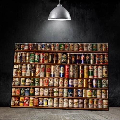 Coffee Beer Wine Collection Vintage Poster Retro Wall Art Canvas Painting Cafe Bar Kitchen Decorative Picture Modern Home Decor