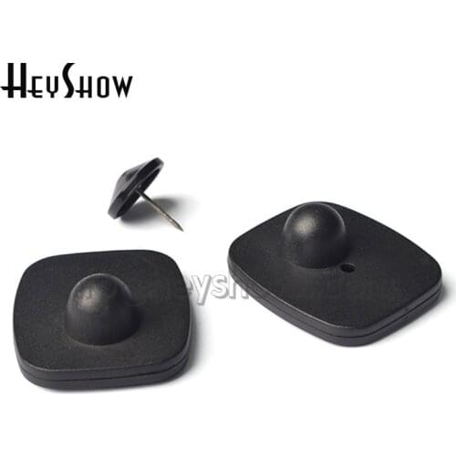 100Pcs Anti-Theft Hard Tag For Store Supermarket Clothes Bags Hats EAS RF 8.2MHz SecurityTags 48*42mm With Detect Range 0.9-1.2M