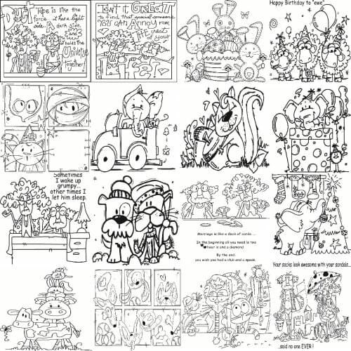 10x10 Animal series Ttransparent Clear Stamps Silicone Seals for DIY scrapbooking photo album Card Making