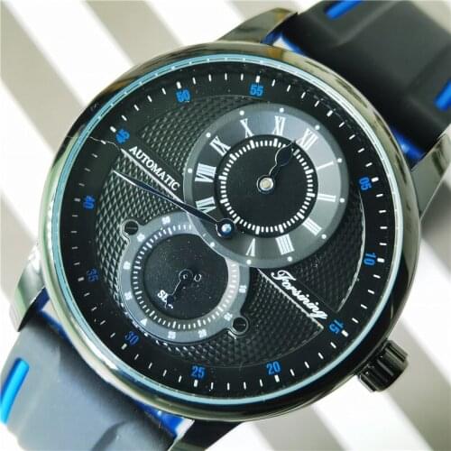 Forsining 2020 New Fashion Automatic Wristwatch Transparent Waterproof Men Mechanical Watches Silicone Band Casual Sport Clock