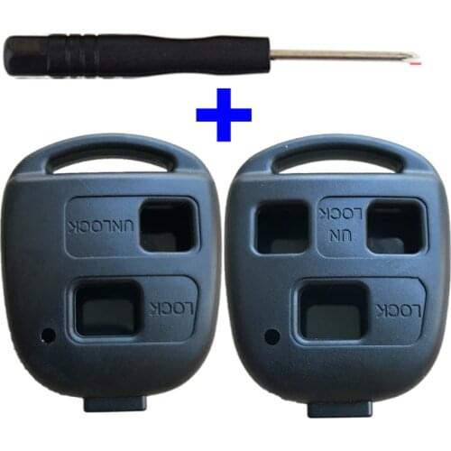 Remote Car Key Shell Case For Toyota Land Cruiser YARIS CAMRY RAV4 Corolla PRADO For Lexus RX300 ES300 LS400 GX460 2 3 Buttons