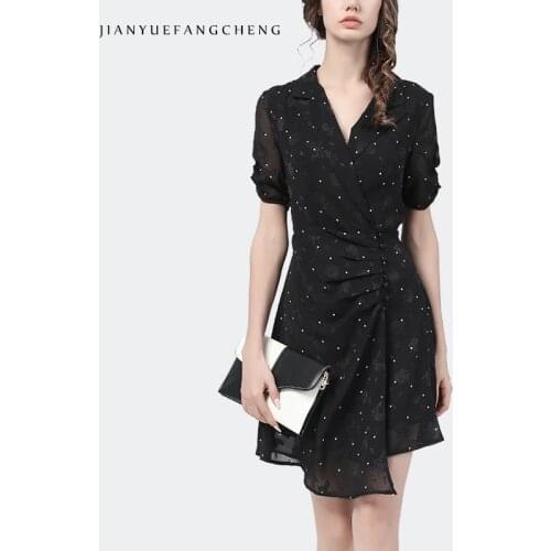 Jianyuefangcheng Summer Polka Dot Dresses