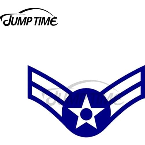 JumpTime 13 x 3.4cm For USAF AIRMAN FIRST CLASS Car Truck Decal Bumper Window Waterproof Scratch-proof Sticker Window Decoration