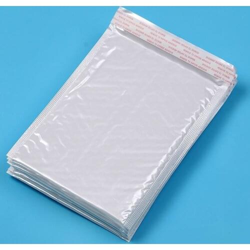 50pcs/lot White Paper Envelopes Wedding Party Invitation Greeting Cards Paper Gift bag Pearl Film Bubble Envelope Mailing Bags