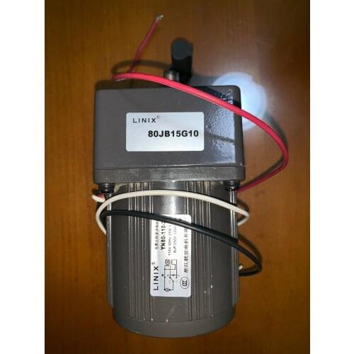 3 lines Constant speed LINIX Gear reducer motor 80JB15G10 YN80-25 Deceleration new original