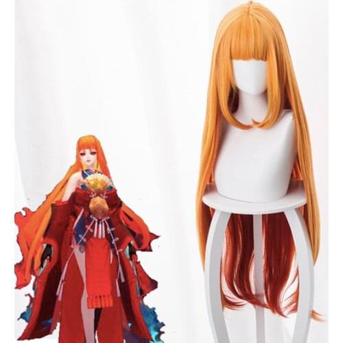 Game Onmyoji Cosplay Wigs Shiranui Cosplay Heat Resistant Synthetic Wig Hair Halloween Party Women Cosplay Wig