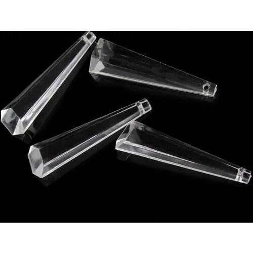 Wholesales Clear 63mm Acrylic Leg Curtain Chandelier Pendants 85pcs/Bag Garland Strand Pendant Prism Parts Decoration