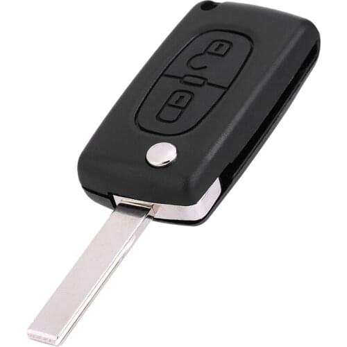 Brand New 2-Button Remote Keys With Uncut Blades 433mhz Frequency Adopted ID46 Chips Fit For Peugeot 207 307 308 407 807