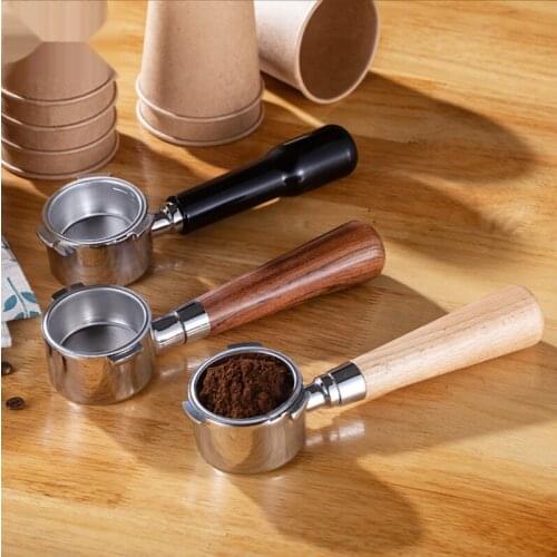 Coffee machine handle stainless steel 5154mm Delonghi bottomless modified handle wood handle Expobar E61 gift box