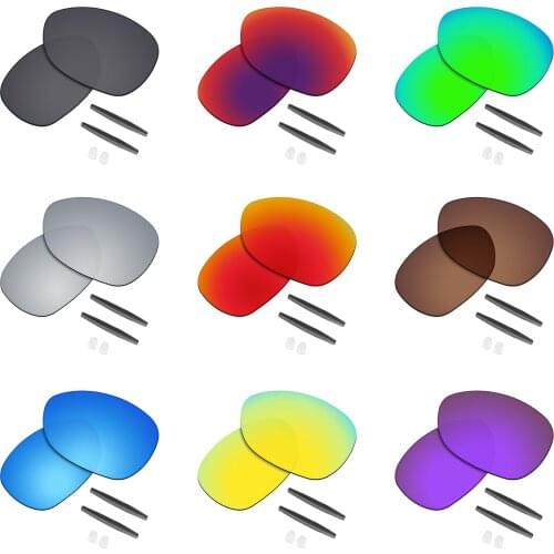 SmartVLT Performance Polarized Replacement Lenses and Rubber Grey Kit for Oakley Crosshair New 2012 Sunglasses - Multiple Opts