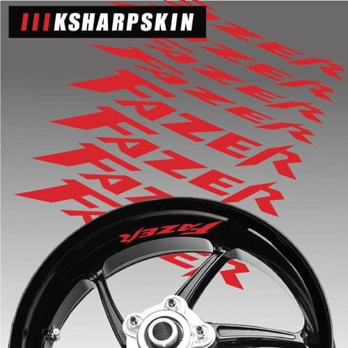 New sale Motorcycle Rim logo stickers Reflective Moto Decoration decals Accessories For YAMAHA FAZER all fazer 600 250 1000