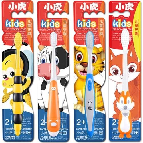 1PC Childrens Toothbrush Eco-friendly Cartoon Animal Shape Toothbrush with Soft Bristle Healthy Child Safety Oral Care
