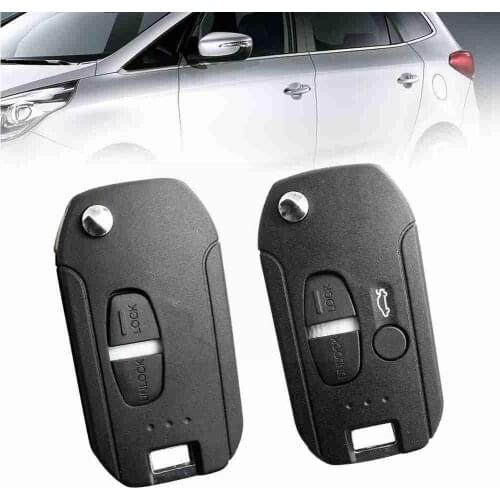 2/3 Buttons Modified Flip Remote Car Key Shell For Mitsubishi Key Pajero With Key Shell Car Left/Right Case Remote Uncut