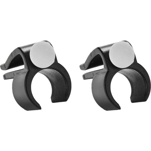 Mag Hot 2Pcs Marker Black Golf Putter Clamp Golf Bag Clip On Putter Holder Putting Organizer Club Ball Golf Training Aids