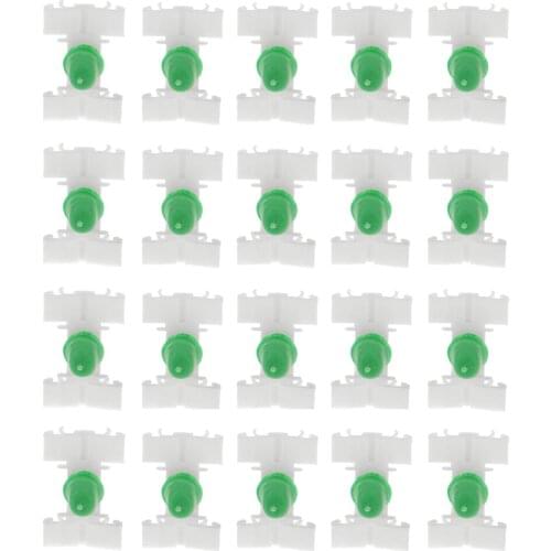 20 Pieces Car Door Bump Strip Fasten Clips Exterior Side Trim Moulding For BMW E36