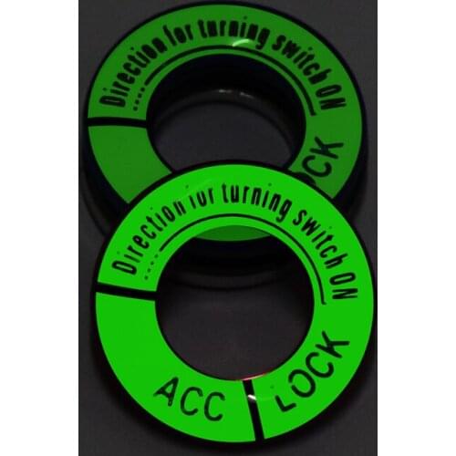 2020 Stylish Luminous Ignition Cover Key Switch Decoration Ring For Peugeot 208 301 307 308 2008 3008 5008