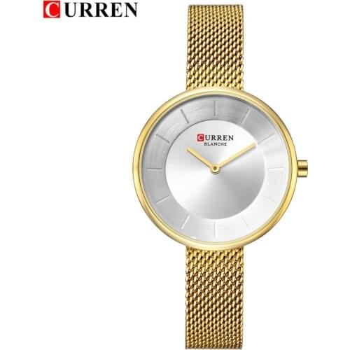 CURREN Rose Gold Watch Women Watches Stainless Steel Ladies Womens clock Watch Women Luxury Gold Color Fashion Relogio Feminino
