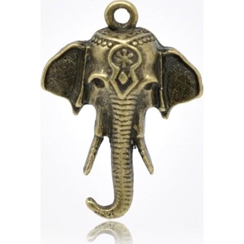DoreenBeads 30 Bronze Tone Elephant Charms Pendants 25x18mm (B14825), yiwu