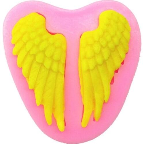 Luyou 1PCS Wings Shape Silicone Cake Mold, Fondant Mold, For Kitchen, DIY Cake DecoratingTools Silicone BakewareFM054