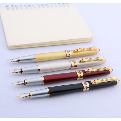 JINHAO 1200 gift Office School Supplies Dragon golden fountain Pen